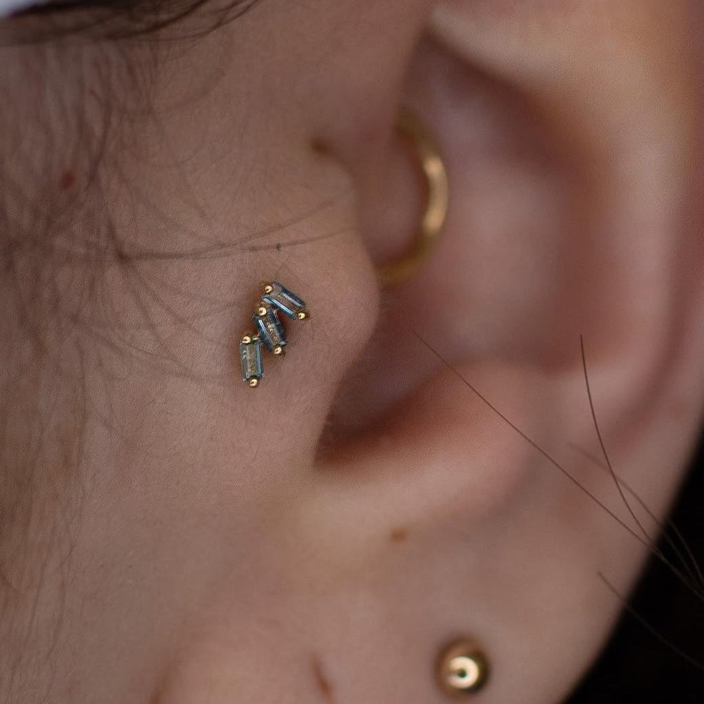 Staxx - London Blue Topaz - Threadless End