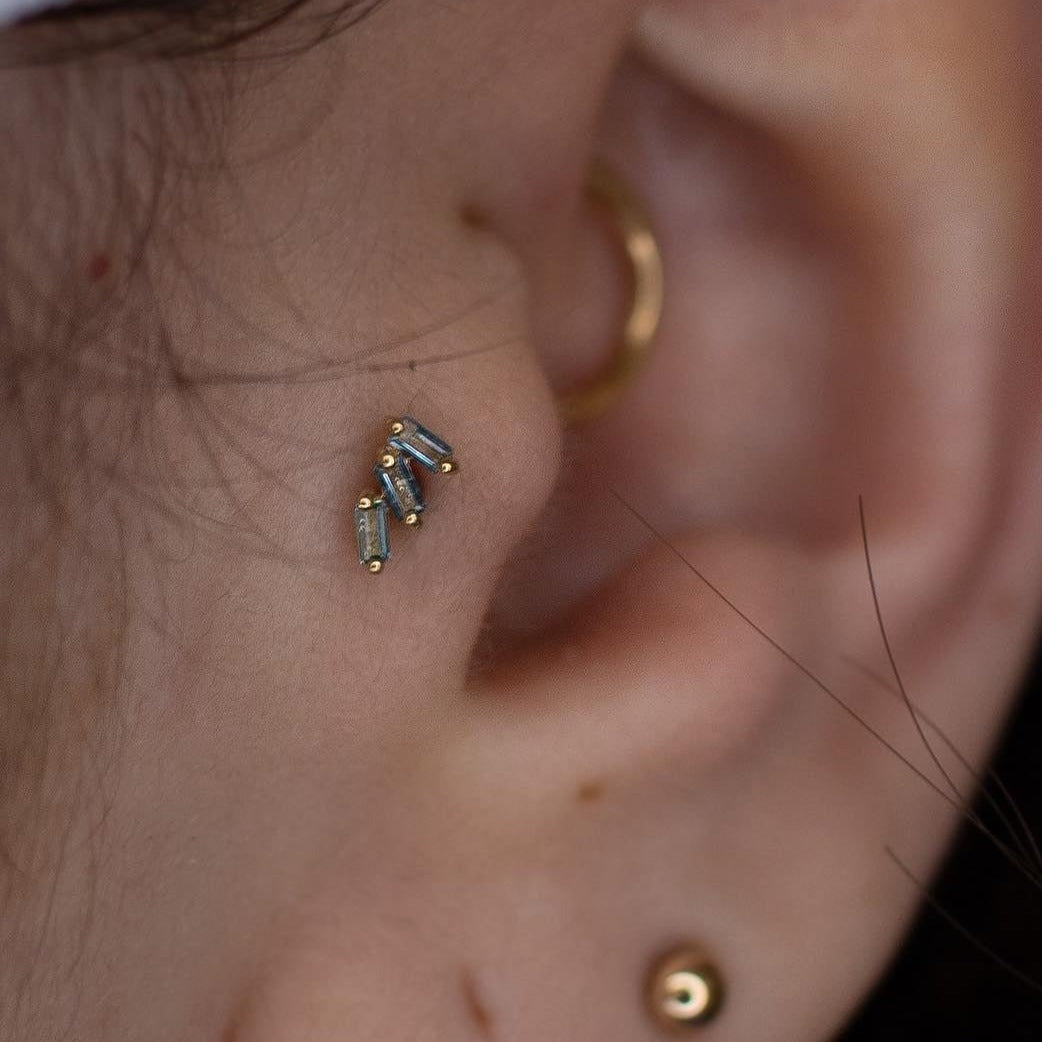 Staxx - London Blue Topaz - Threadless End