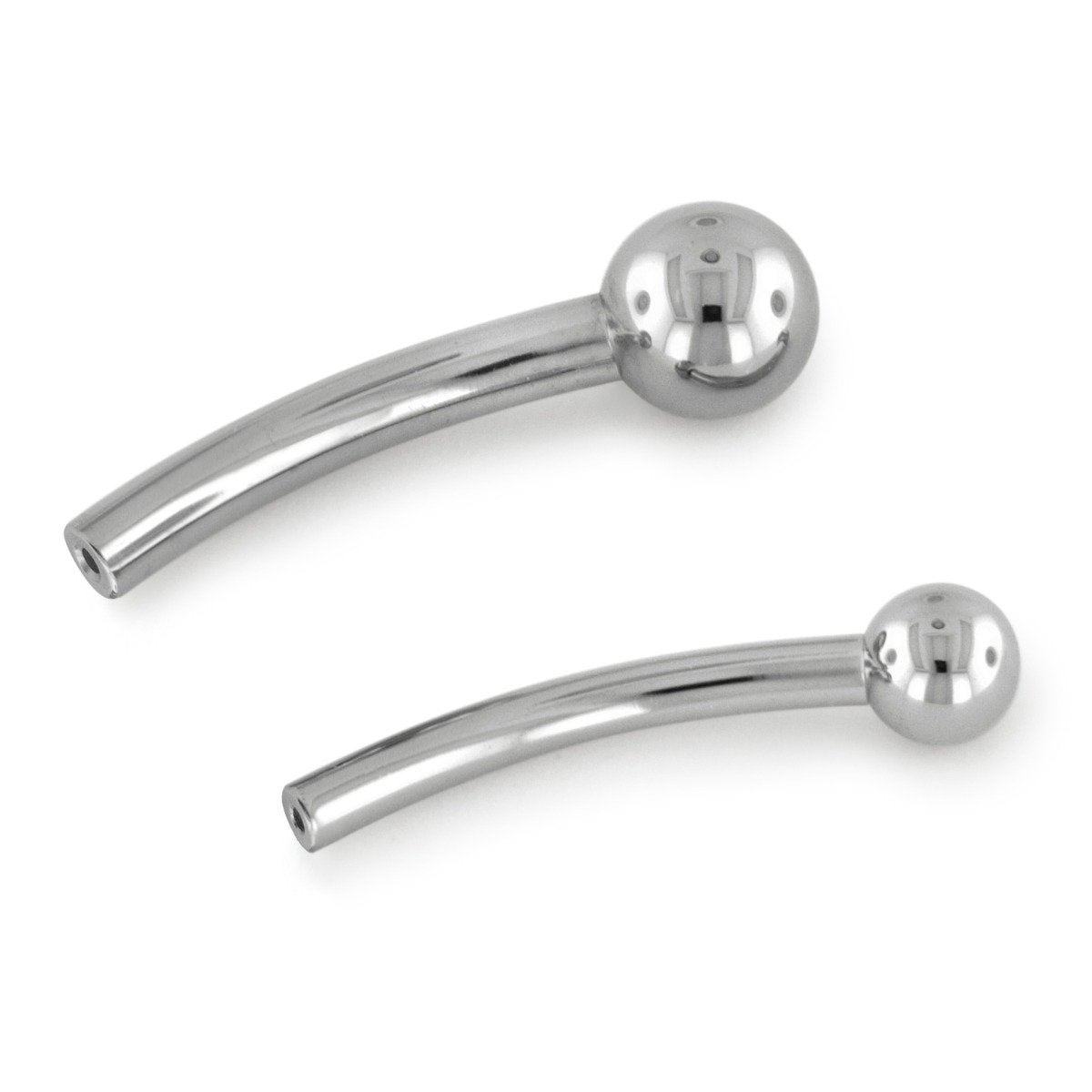 Titanium Curved Barbells - Fixed End